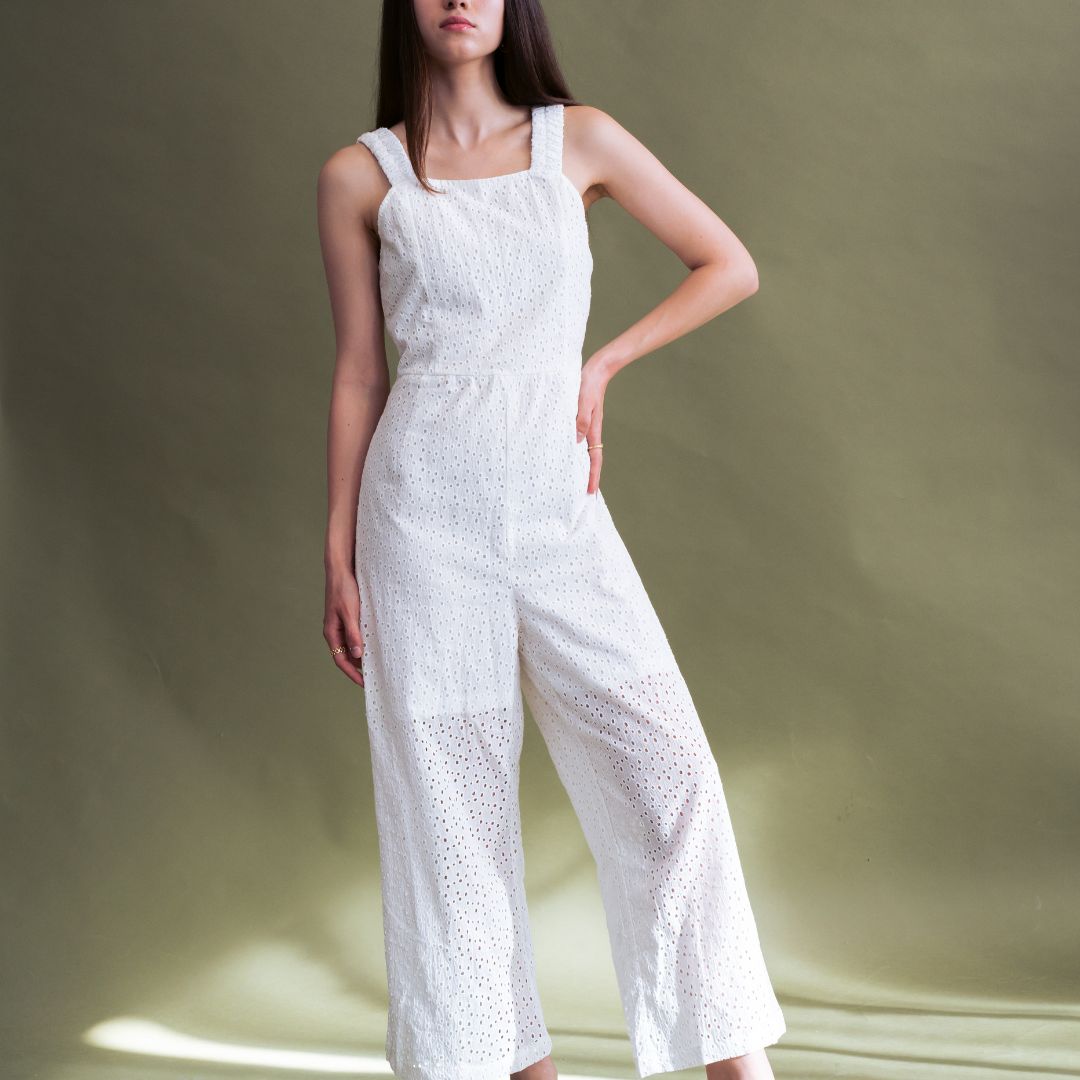 Embroidered Jumpsuit 100% Cotton